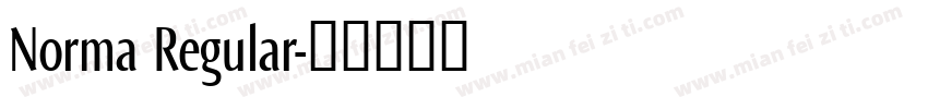 Norma Regular字体转换